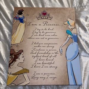 Disney Princess Wall Art Canvas